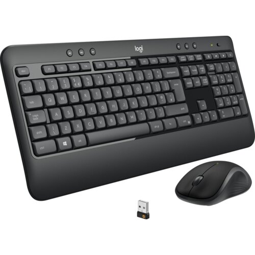 Logitech MK540 Geavanceerde Draadloze Toetsenbord- En Muiscombinatie | Windows, 2, 4 GHz Unifying USB-Ontvanger, Multimediasneltoetsen, Batterijduur