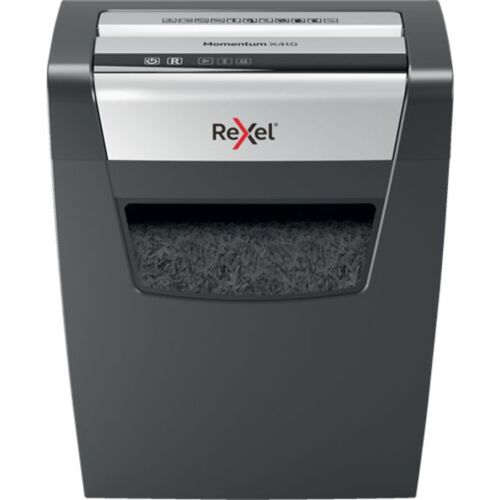 Rexel Momentum X410 Papierversnipperaar - P4 Snippers - Tot 10 Vel - 23L - Zwart