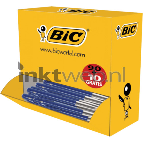 BIC M10 - Balpen - Klikmechanisme - Pennen - Medium Punt (1mm) - Pen - 100 Stuks